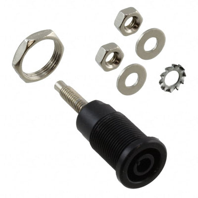 BU-31607-0 by Mueller Electric Co - CONNECTOR BANANA JACK THRD BLACK