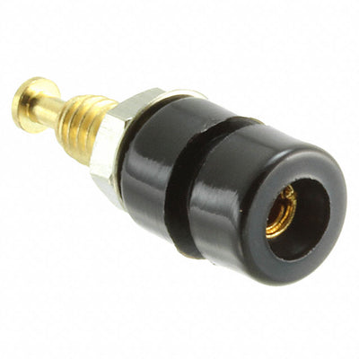 BU-P3542-0 by Mueller Electric Co - CONNECTOR TIP JACK TURRET BLACK 10PK