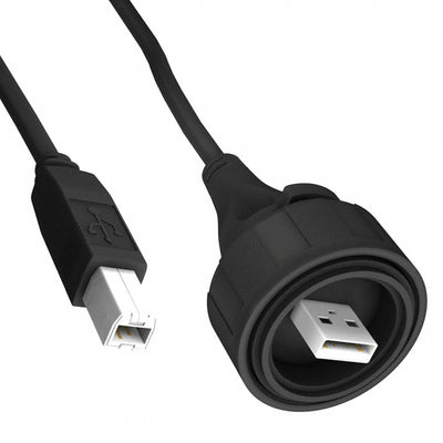 PX0840/A/5M00 by Bulgin - CABLE USB2.0 A PLUG-B PLUG W/COUPL