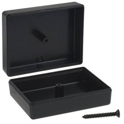 C8,BK by Serpac - BOX ABS BLACK 2.400""L X 1.850""W