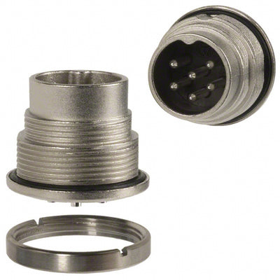 C09131C0061002U by Amphenol Tuchel Industrial - CONNECTOR RECPT MALE 6POS SILVER SLDR