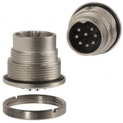 C09131C0081002U by Amphenol Tuchel Industrial - CONNECTOR RECPT MALE 8POS SILVER SLDR