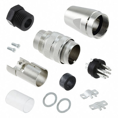 C09131H0081002U by Amphenol Tuchel Industrial - CONNECTOR PLUG MALE 8P SILV SLDR CUP