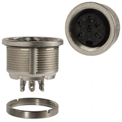 C09131N0061002U by Amphenol Tuchel Industrial - CONNECTOR RECPT FMALE 6P SOLDER CUP