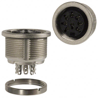 C09131N0081002U by Amphenol Tuchel Industrial - CONNECTOR RECPT FMALE 8P SOLDER CUP