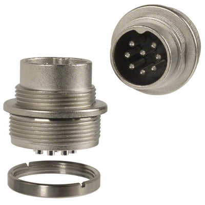 C09131W0081002U by Amphenol Tuchel Industrial - CONNECTOR RECPT MALE 8POS SILVER SLDR