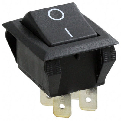 C1350ARBB-602AW by Bulgin - ROCKER SWITCH DPST 20A 250V