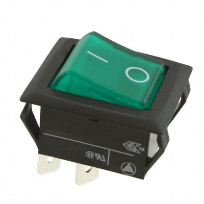 C1353ARBG2-602AW-B by Bulgin - ROCKER SWITCH DPST 20A 250V