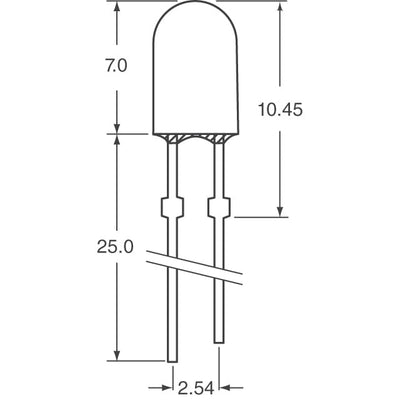 C5SMF-BJS-CR14Q3T2 by CreeLED, Inc. - LED BLUE CLEAR 5MM OVAL T/H