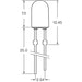 C5SMF-BJS-CR14Q3T2 by CreeLED, Inc. - LED BLUE CLEAR 5MM OVAL T/H