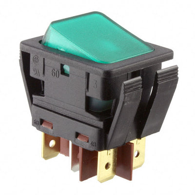 C6057ALBG2-B by Bulgin - ROCKER SWITCH DPST 20A 277V
