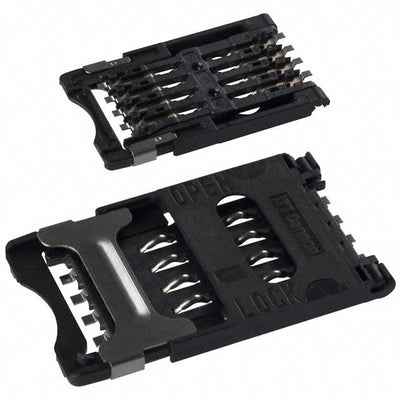 CCM03-3012LFT R102 by C&K - CONNECTOR SIM/SAM CARD HINGED TYPE