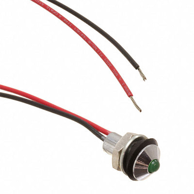 CD-1-2700-9908-I by Visual Communications Company - VCC - PMI DIA .236"" (6MM) GREEN 12V