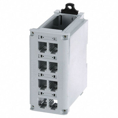 CDPP8RG by Panduit Corp - INDUSTRIALNET, 8-PORT DIN RAIL M
