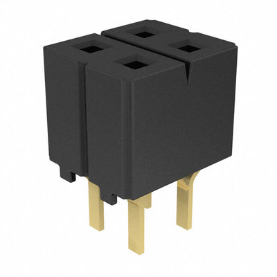 CES-102-01-G-D by Samtec Inc. - CONNECTOR RECPT 4POS 0.1 GOLD PCB
