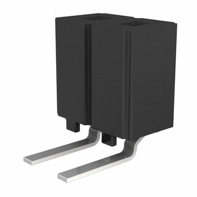 CES-102-02-S-S-RA by Samtec Inc. - CONNECTOR RECPT 2POS 0.1 GOLD PCB R/A