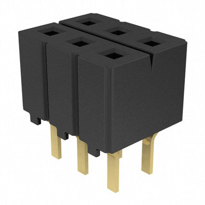 CES-103-02-G-D by Samtec Inc. - CONNECTOR RECPT 6POS 0.1 GOLD PCB