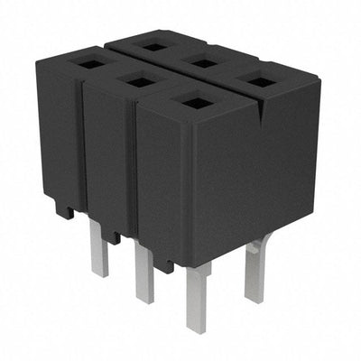 CES-103-02-L-D by Samtec Inc. - CONNECTOR RECPT 6POS 0.1 GOLD PCB