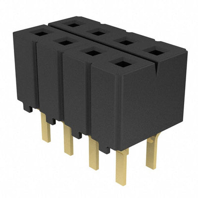CES-104-01-G-D by Samtec Inc. - CONNECTOR RECPT 8POS 0.1 GOLD PCB
