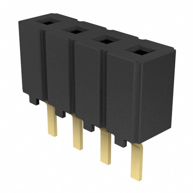 CES-104-01-G-S by Samtec Inc. - CONNECTOR RECPT 4POS 0.1 GOLD PCB