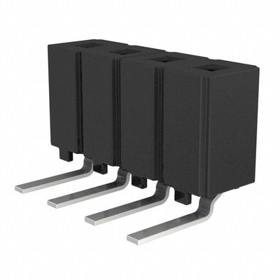 CES-104-02-T-S-RA by Samtec Inc. - CONNECTOR RECPT 4POS 0.1 TIN PCB R/A
