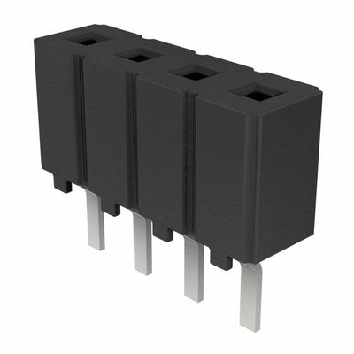 CES-104-01-F-S by Samtec Inc. - CONNECTOR RECPT 4POS 0.1 GOLD PCB