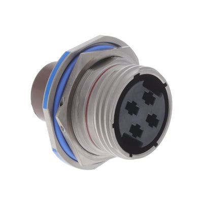 CF-594721-04S by Amphenol Aerospace Operations - FIBER OPTIC JAMNUT RECEPTACLE