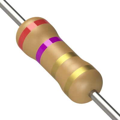 CF1/2CT52R2R7J by KOA Speer Electronics, Inc. - RESISTOR 2.7 OHM 5% 1/2W AXIAL