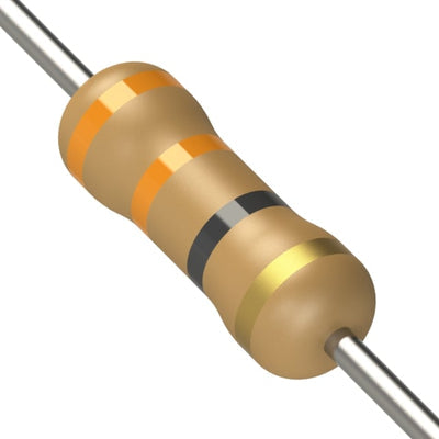 CF1/2CT52R330J by KOA Speer Electronics, Inc. - RESISTOR 33 OHM 5% 1/2W AXIAL
