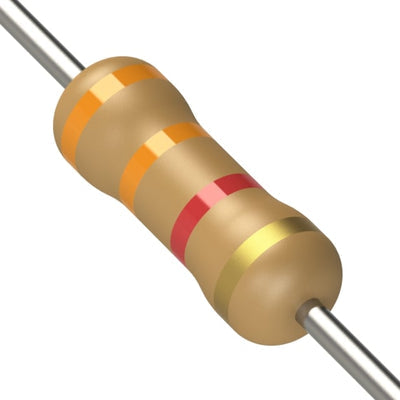 CF1/2CT52R332J by KOA Speer Electronics, Inc. - RESISTOR 3.3K OHM 5% 1/2W AXIAL