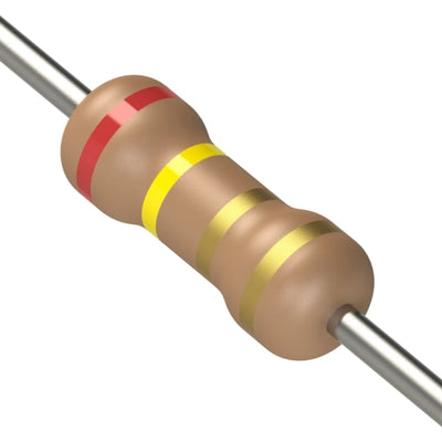 CF1/4CT52R2R4J by KOA Speer Electronics, Inc. - RESISTOR 2.4 OHM 5% 1/4W AXIAL