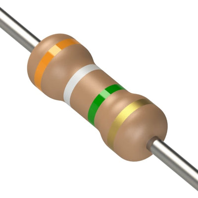 CF1/4CT52R395J by KOA Speer Electronics, Inc. - RESISTOR 3.9M OHM 5% 1/4W AXIAL