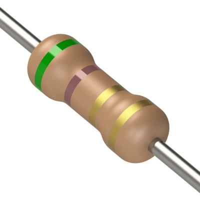 CF1/4CT52R5R1J by KOA Speer Electronics, Inc. - RESISTOR 5.1 OHM 5% 1/4W AXIAL