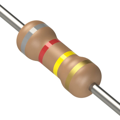 CF1/4CT52R824J by KOA Speer Electronics, Inc. - RESISTOR 820K OHM 5% 1/4W AXIAL