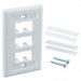 CFPL6WHY by Panduit Corp - FACEPLATE SNGL GANG 6PORT WHITE