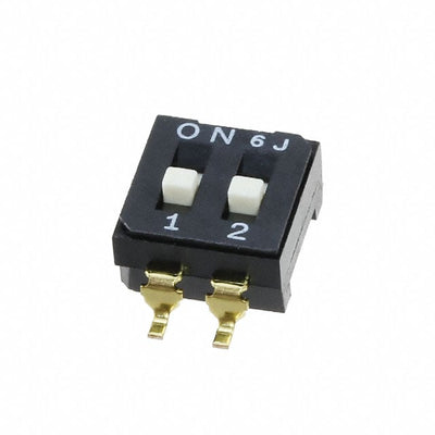 CFS-0202TB by Nidec Components Corporation - SWITCH DIP 2POS SPST 100MA 6V