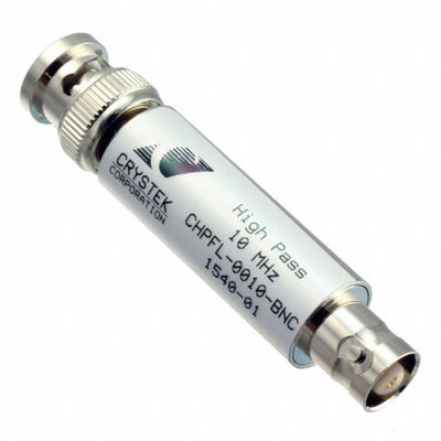 CHPFL-0010-BNC by Crystek Corporation - RF FILTER HIGH PASS 10MHZ INLINE