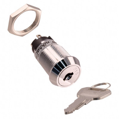 CKL12BFW01-002 by NKK Switches - SWITCH KEYLOCK 2POS SPDT 3A 250V