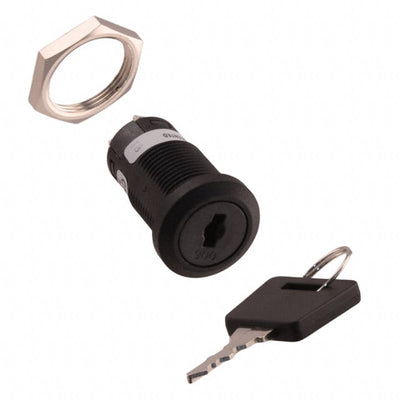 CKM12BFW01 by NKK Switches - SWITCH KEYLOCK 2POS SPDT 3A 250V