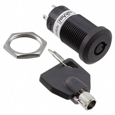 CKM12BTW01-022 by NKK Switches - SWITCH KEYLOCK 2POS SPDT 3A 250V
