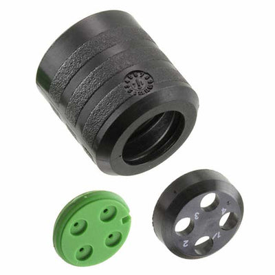 CL111101 by Souriau-Sunbank by Eaton - CONNECTOR BACKNUT 1 BLACK