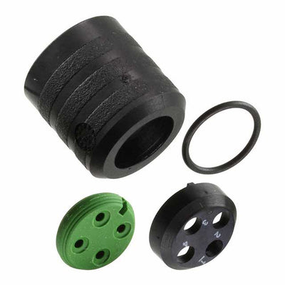 CL111102 by Souriau-Sunbank by Eaton - CONNECTOR BACKNUT 1 BLACK
