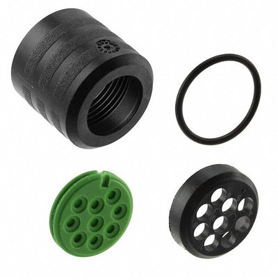 CL111202 by Souriau-Sunbank by Eaton - CONNECTOR BACKNUT 1 BLACK