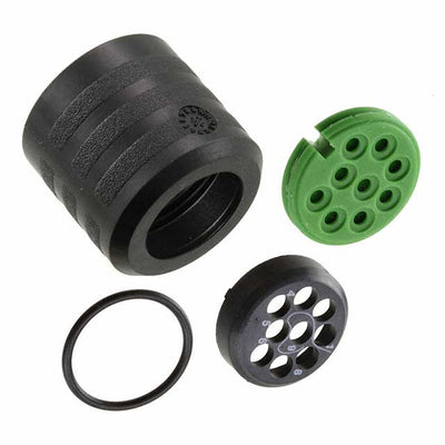 CL112102 by Souriau-Sunbank by Eaton - CONNECTOR BACKNUT 2 BLACK