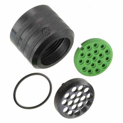 CL113102 by Souriau-Sunbank by Eaton - CONNECTOR BACKNUT 3 BLACK