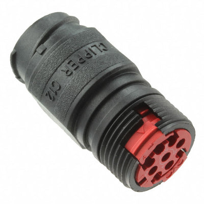 CL1C1200 by Souriau-Sunbank by Eaton - CONNECTOR RECPT HSNG MALE 9POS INLINE