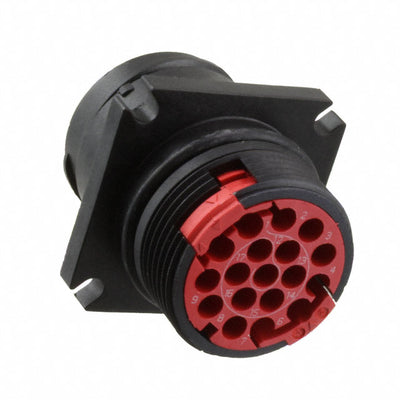 CL1R3101 by Souriau-Sunbank by Eaton - CONNECTOR RECPT HSG FMALE 18POS PNL MT