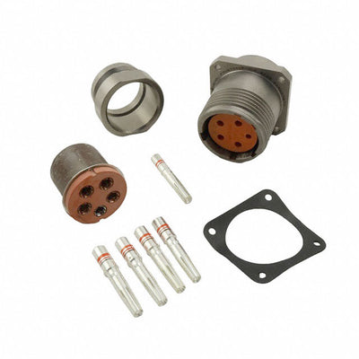 CL90555DT32413S by Amphenol Aerospace Operations - CONNECTOR RECPT FMALE 5POS GOLD CRIMP