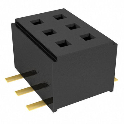CLM-103-02-H-D-TR by Samtec Inc. - CONNECTOR RECPT 6POS 0.039 GOLD SMD