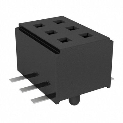 CLM-103-02-LM-D-A by Samtec Inc. - CONNECTOR RECPT 6POS 0.039 GOLD SMD